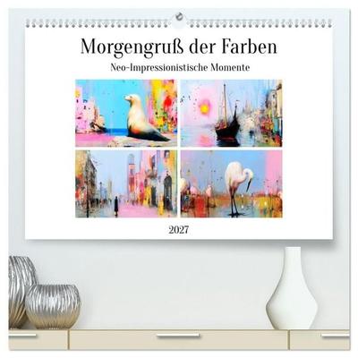 Morgengruß der Farben. Neo-Impressionistische Momente (hochwertiger Premium Wandkalender 2027 DIN A2 quer), Kunstdruck in Hochglanz