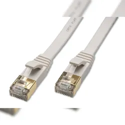 Captiva Kabel Patchkabel CAT 8 Kabel für Netzwerk, LAN und Ethernet 2m weiß
