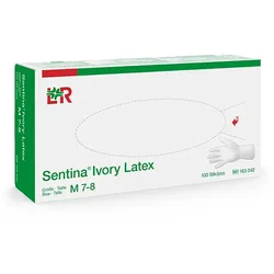 SENTINA Ivory Latex Unt.Hands.unste.puderfrei M 100 St