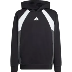 adidas Color Block Hoodie Kinder KB9551 - black/grey six/white 176