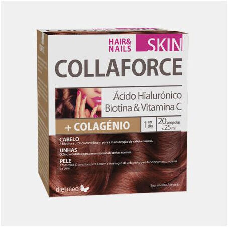 DIETMED® COLLAFORCE SKIN HAIR & NAILS 20 AMPOLAS