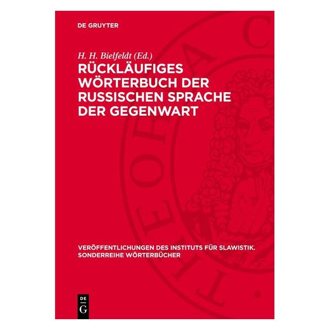 De Gruyter Rückläufiges Wörterbuch der russischen (Deutsch, Hardcover, H. H. Bielfeldt) (67795525)