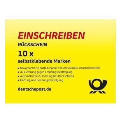 Soennecken Briefmarke Einschreiben/Rückschein national 10St. (161036700)