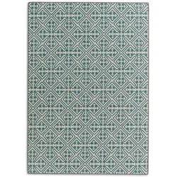 SCHÖNER WOHNEN-Kollektion Outdoorteppich Parkland 140 x 200 cm Polypropylen Blau Türkis