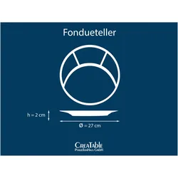 CreaTable Universal, Zubehör Kochen am Tisch, Schwarz