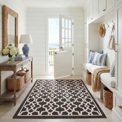 SAFAVIEH Courtyard Raquel Indoor/ Outdoor Waterproof Patio Backyard Rug