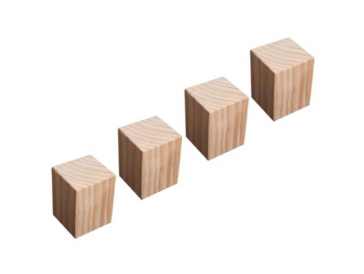Weiche Möbelfüße 7x7cm Schreibtischheber Aufbewahrung Bett(15 x 15 x 20cm)