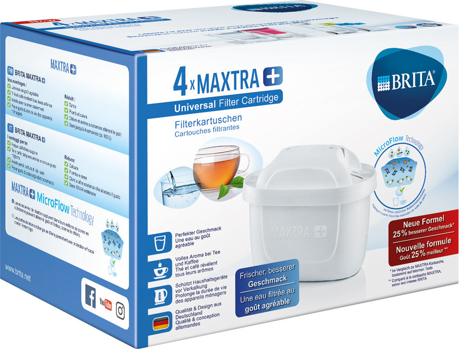 Brita Maxtra+ filterpatronen, 4 stuks