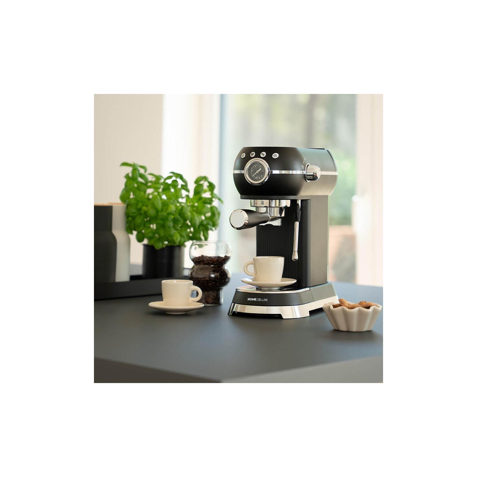 HOME DELUXE Espresso Siebträgermaschine EXQUISITE - Matt Schwarz
