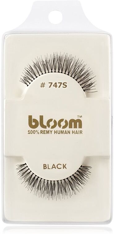 Bloom Natural faux-cils de vrais cheveux No. 747S (Black) 1 cm