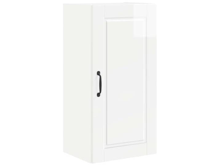 GPWERSDF Wandschrank Porto Hochglanz Weiß 40 x 31 x 80 cm Holzwerkstoff Wandmontiert, Platzsparend, Robust, Einfache Reinigung, Moderne Kücheneinrichtung