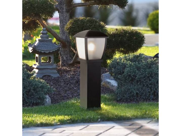 Searchlight Wegeleuchte Seattle, dimmbar, schwarz, Aluminium