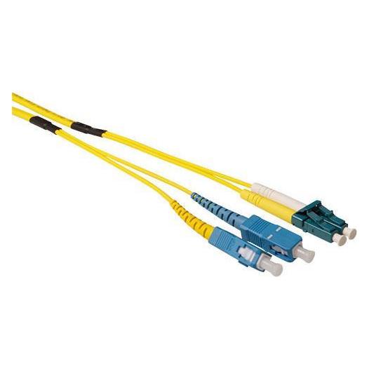 ACT 10 meter Singlemode 9/125 OS2 duplex ruggedized fiber cable with LC en SC connectors (10 m) (RL5601)