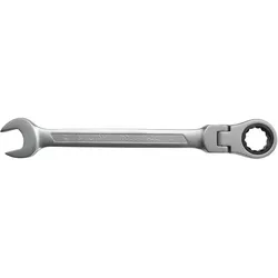 SW-Stahl, Schraubenschlüssel, 03530L-22 Gabelringratschenschlüssel 22 mm I Ringschlüssel mit Gelenk I 72 Zähne I Maulschl (22 mm)