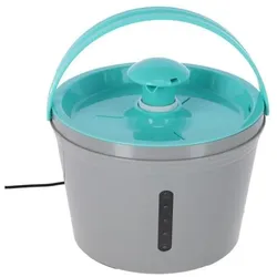 Kerbl Trinkbrunnen für Heimtiere, 1,6 l, grau/blau (160 cl), Futternapf