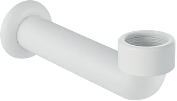 Geberit Anschlussbogen 152665111 Ø 50 mm, 90Grad, mit Wandrosette, Kunststoff, weiß
