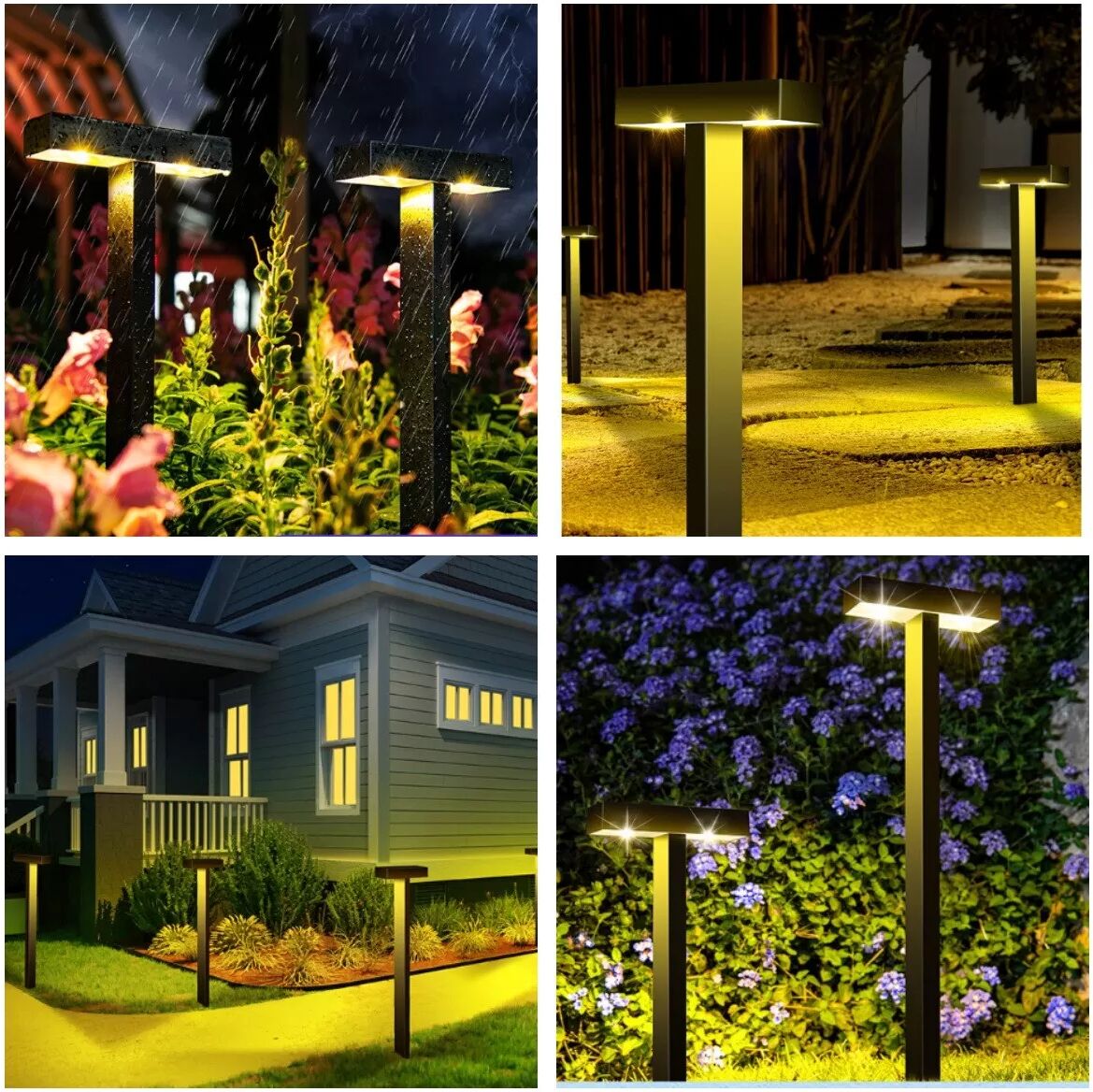 INF Solarbetriebene Waage Lampe Warmes Licht - Gartenleuchte für den Außenbereich