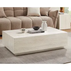 SalesFever »Jacey« Couchtisch Travertinoptik beige 120x35x75 cm