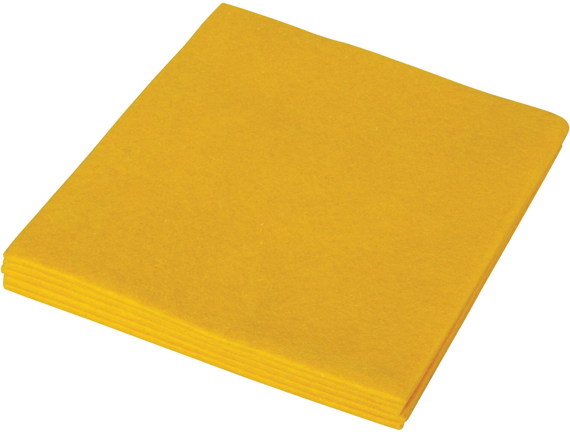 Tecnomat PANNO MULTIUSO SOFFICE 38x40 cm GIALLO 5 PEZZI