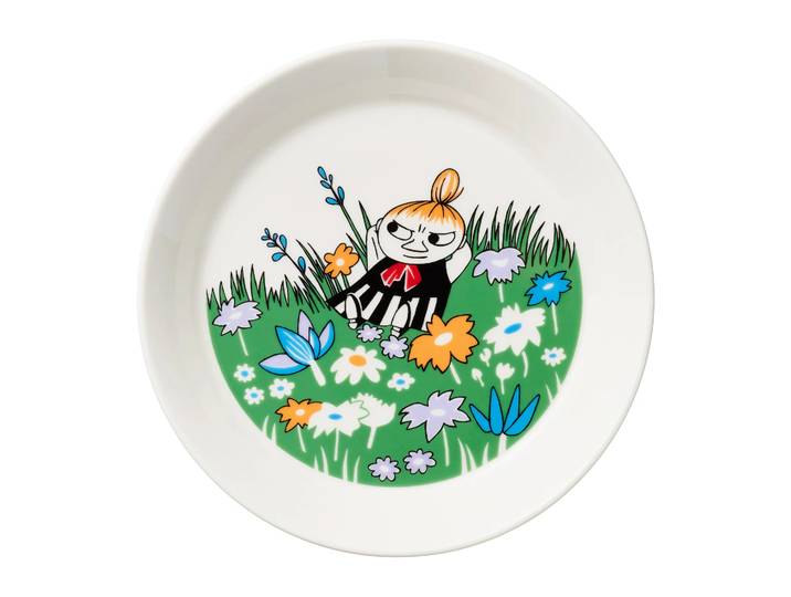 Moomin Arabia Assiette Moomin Little My in the Meadow Blanc-multi