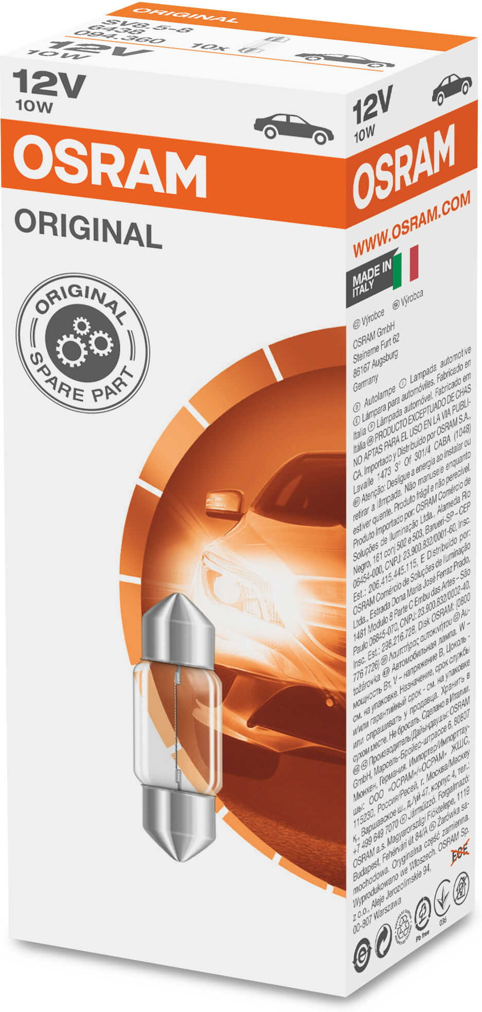 Osram Glühlampe, Leseleuchte Innenraumleuchte 6438