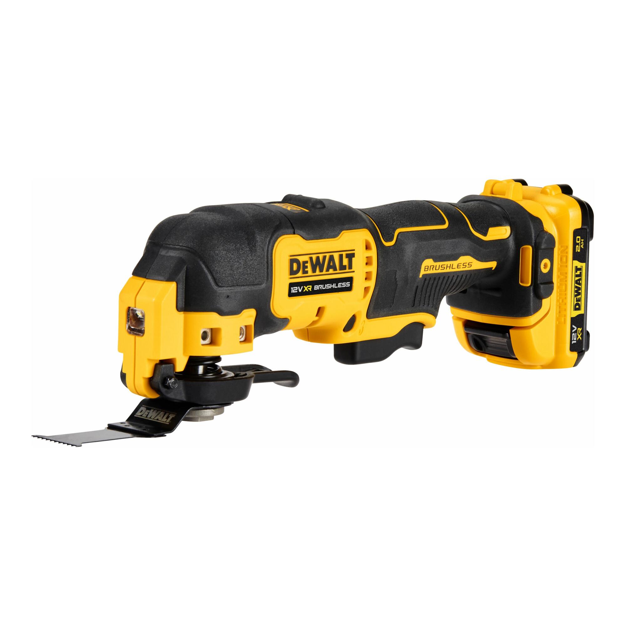 DEWALT 12 Volt / 2 Ah oszillierendes Akku-Multi-Tool DCS353D2-QW)
