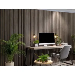 Akustikpaneel LuxLine 3D, Design Andorra Eiche natur, 2400x561x19 mm, 3-seitig foliert