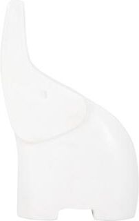 Sagebrook Home Marble Elephant Figurine Embrace Serenity & Grace for Home Decor