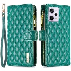 Binfen Color Xiaomi Poco X5 Pro - BINFEN Brieftaschen Hülle grün (Xiaomi Poco X5 Pro), Smartphone Hülle, Grün