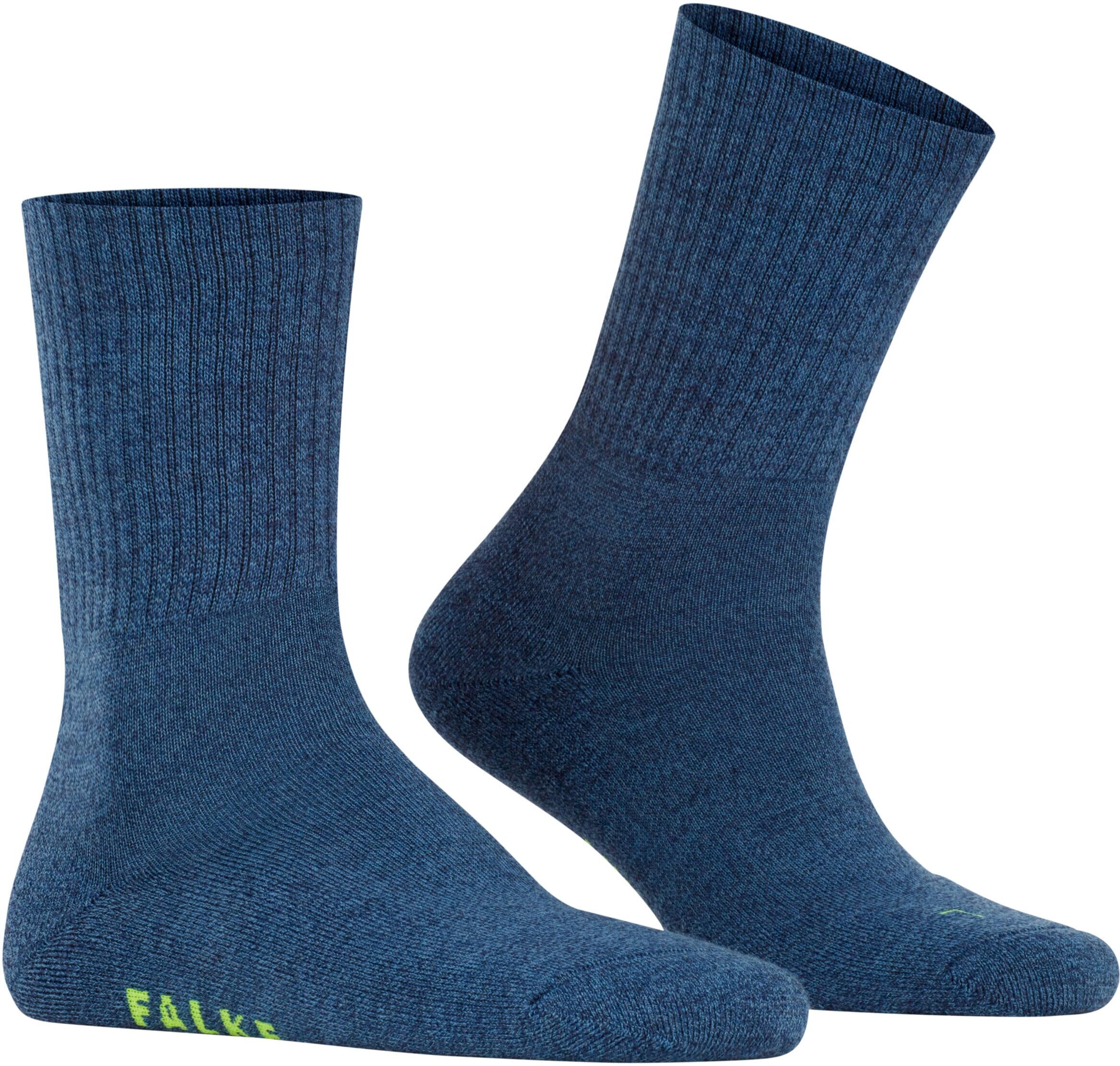 Socken FALKE "Walkie Light", Damen, Gr. 42-43, blau (light denim (6660)), Obermaterial: 66% Schurwolle WV. 34% Polyamid PA., Socken Socken