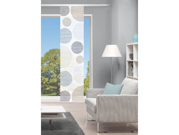 Schiebegardine VISION S BORDEN , beige (stein), B:60cm H:245cm, Polyester, Gardinen, Schiebegardine, Schiebevorhang, Digitaldruck, Bambus