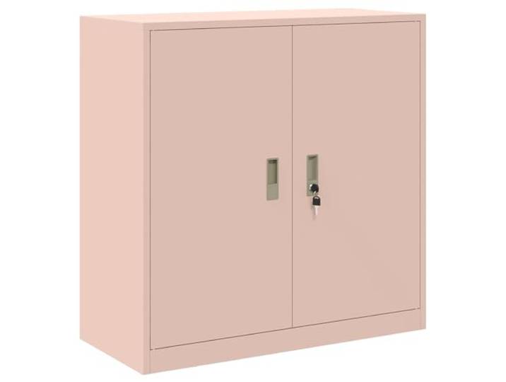 HBBMGYD Aufbewahrungsschrank, Rosa, Stahl, 90 x 40 x 90 cm Moderner Industriestil, abschließbare Türen, widerstandsfähige Pulverbeschichtung, einfache Pflege, abgestimmte Kollektion
