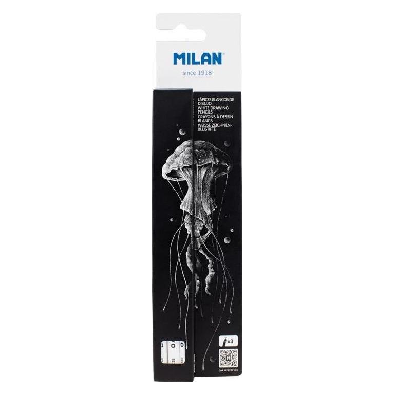 Milan Weisser Kohlestift 3 Stk. MAILAND (4 mm, 3x) (48602450)