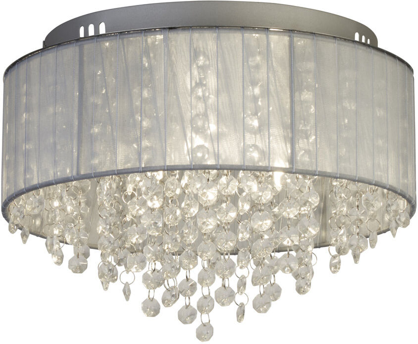 Rosdorf Park Remy Semi Flush Mount Silver 19.5cm H X 30cm W X 30cm D