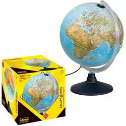 Idena, Globus, Leuchtglobus Erde m. 2 Kartenbildern, Ø30cm (30 cm)