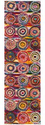 SAFAVIEH Fiesta Shag Rolanda Abstract Rug