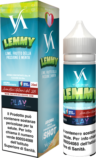 Valkiria Lemmy Liquido Shot 20ml Limone Passion Fruit Menta