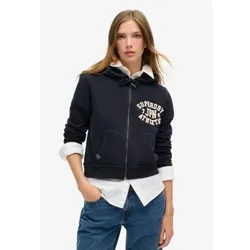 Superdry für Damen. W2012164A Entspanntes navyfarbenes Sweatshirt (L), Lässig, Baumwolle, Marine