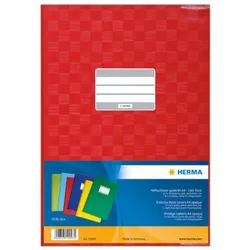 HERMA Heftschoner Folie A4 sortiert, Packung à 10 Stück