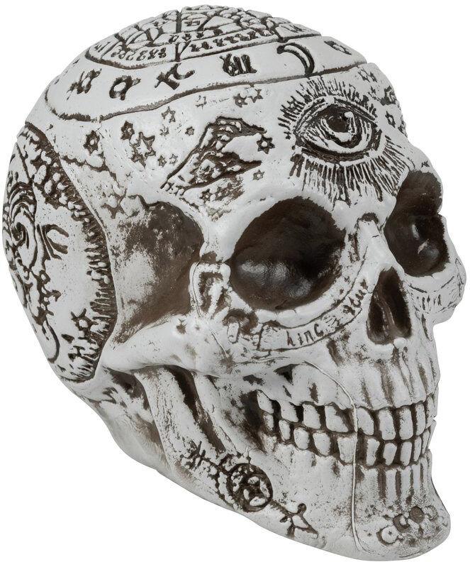 Europalms Halloween Totenkopf, Mystisch, 12x10x18cm