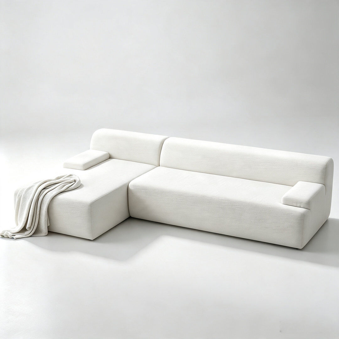 Ebern Designs Reception Sofa Beige