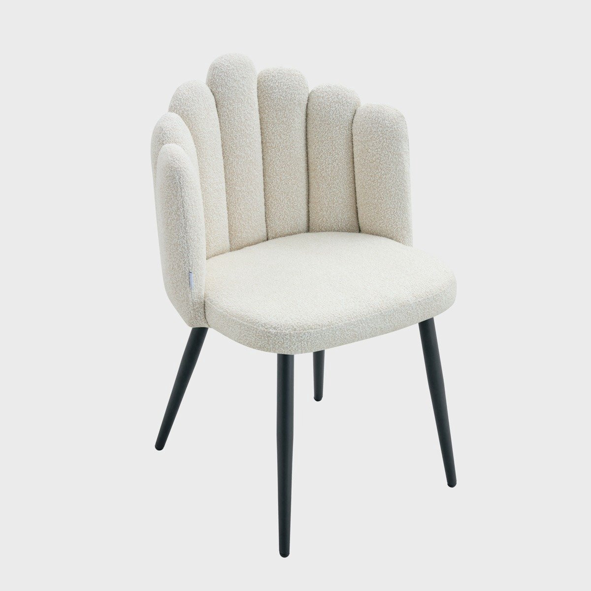 HOMLA LUXE Stoel - Ecru - B: 49 cm, D: 55 cm, H: 85 cm