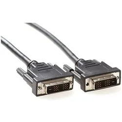 ACT DVI-D Single Link cable male (1 m), Videokabel, Schwarz
