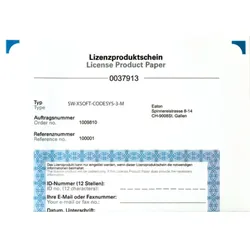 Eaton 171887 Programmiersoftware, SPS, gemäss IEC61131-1, Mehrplatz-Lizenz SW-XSOFT-CODESYS-3-M