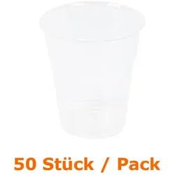 Bierbecher NatureStar PLA 500 ml 50 Stück umweltfreundlich, lebensmittelecht, Packabgabe