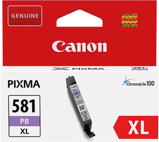 Canon CLI-581XL PB - Bleu photo - Cartouche d'encre - Grande capacité Bleu photo
