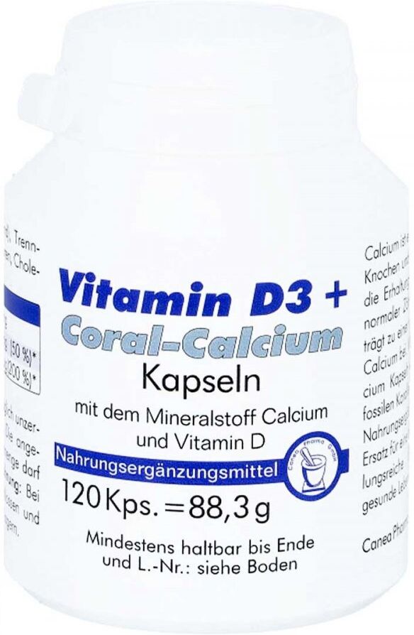 Vitamin D3+coral Calcium Kapseln