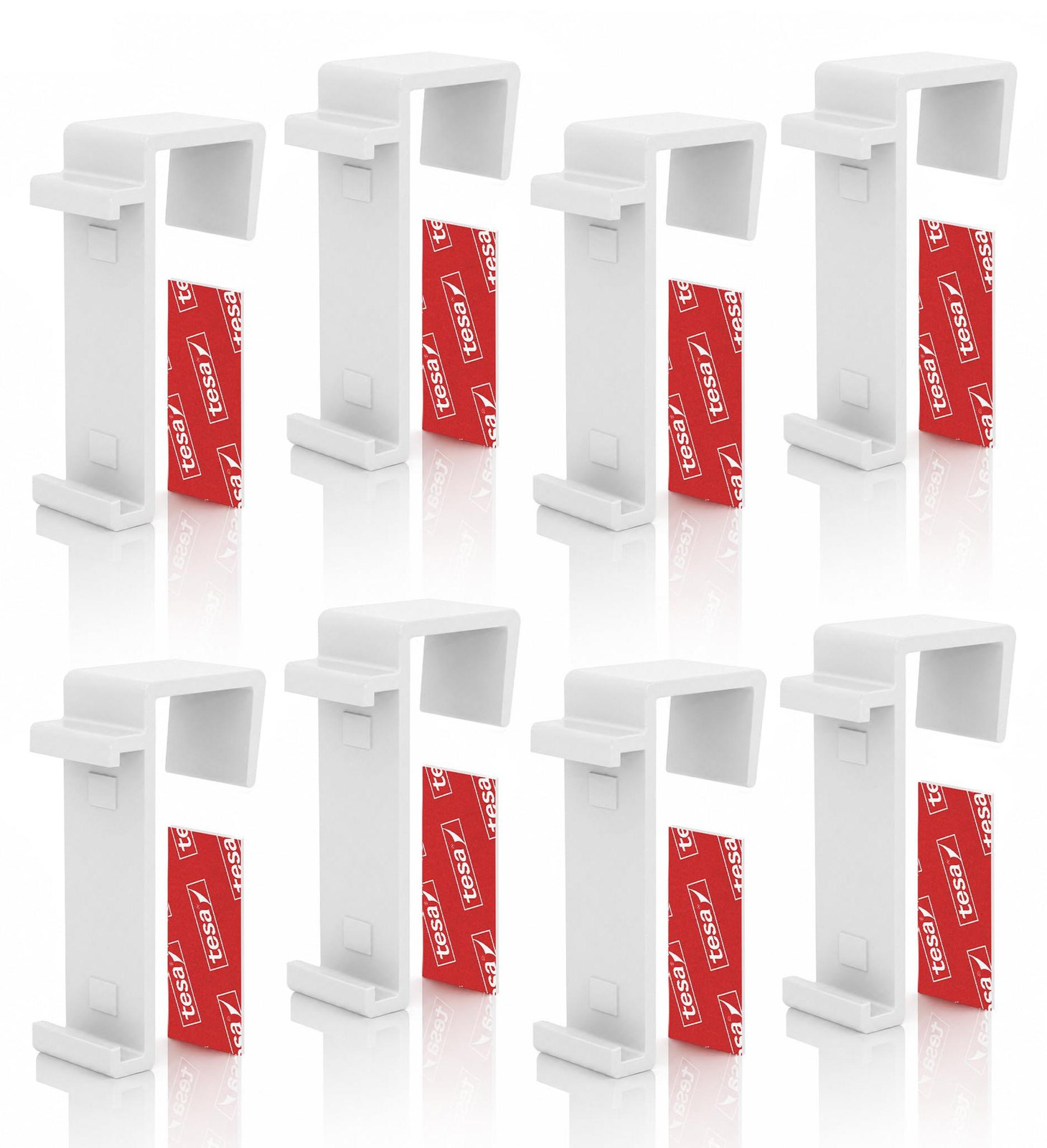Solidchoice Klemmhouder voor Rollo, 8 Stuks, Geschikt voor PVC en Hout