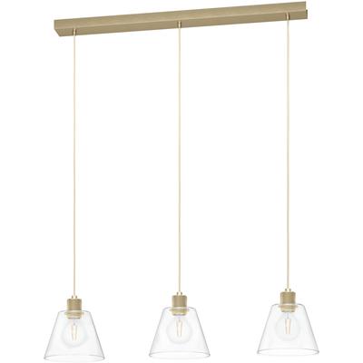 EGLO Hängeleuchte "COPLEY", gold (goldfarben), H: 110cm, 1 Stk., Leuchten, Hängeleuchte aus Stahl, Alu - exkl. E27 - 40W, Hängeleuchte