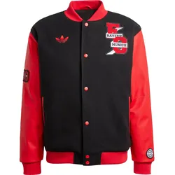 adidas FC Bayern München Bomberjacke Herren | Gr. L | schwarz - schwarz